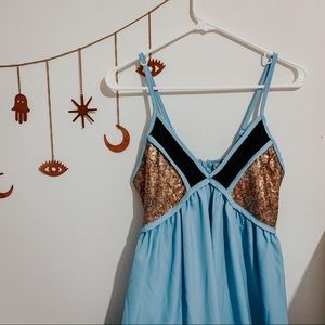 NWT Tobi sequin shift dress